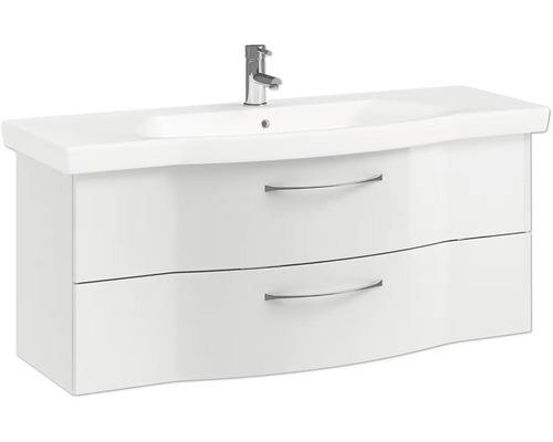 Waschtischunterschrank mit zwei Schubladen und Waschbecken