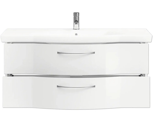 Waschtischunterschrank mit zwei Schubladen und Armatur