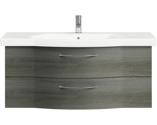 Waschtischunterschrank mit Waschbecken und zwei Schubladen