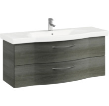 Waschtischunterschrank mit Waschbecken und zwei Schubladen