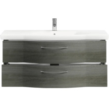 Waschtischunterschrank mit Waschbecken und zwei Schubladen