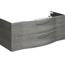 Waschtischunterschrank mit zwei Schubladen und Holzoptik