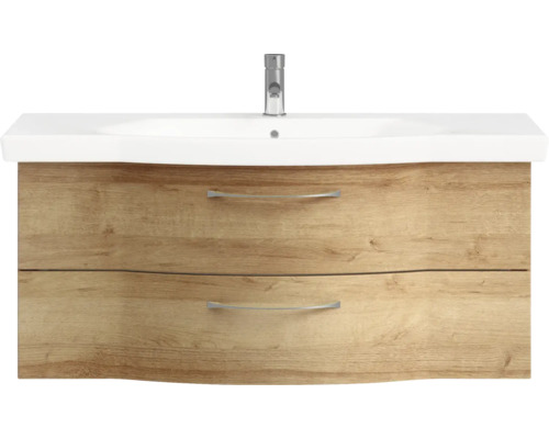 Waschtischunterschrank mit zwei Schubladen und Waschbecken