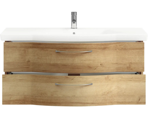 Waschtischunterschrank mit zwei Schubladen und Waschbecken