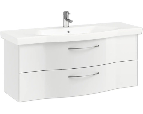 Waschtischunterschrank mit zwei Schubladen und Waschbecken