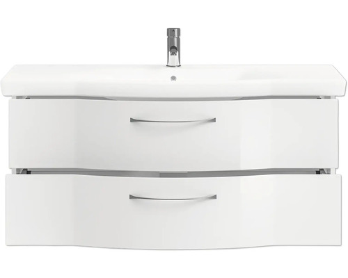Waschtischunterschrank mit zwei Schubladen und Armatur