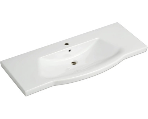 Keramikwaschtisch mit Hahnloch und Überlauf