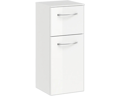 Hängender Badschrank mit zwei Schubladen und Griffen