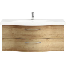 Waschtischunterschrank mit zwei Schubladen und Waschbecken