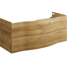 Waschtischunterschrank mit zwei Schubladen im Holzdesign