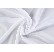 Weißer Gardinenstoff, transparent