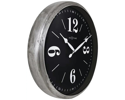 Nextime Wanduhr mit Metallrahmen