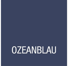 Ozeanblau Schriftzug