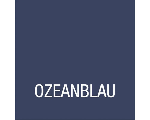 Ozeanblau Schriftzug
