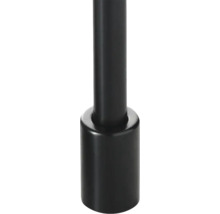 Eckeinstieg Element Links mit Gleittür/Schiebetür LIDO 100 100 x 200 cm Profil schwarz Klarglas Türanschlag links ohne Bodenschiene-thumb-3