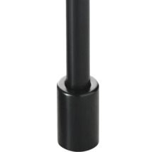 Eckeinstieg Element Links mit Gleittür/Schiebetür LIDO 100 100 x 200 cm Profil schwarz Klarglas Türanschlag links ohne Bodenschiene-thumb-3