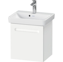 Badmöbel-Set DURAVIT No.1 BxHxT 50 x 200 x 39 cm Frontfarbe weiß mit Waschtisch weiß und Waschtischunterschrank Türanschlag rechts Spiegel mit LED-Beleuchtung N10151R18180000