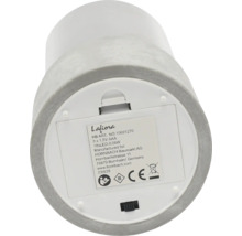 Lafiora LED Kerze mit Batteriefach und Produktspezifikationen