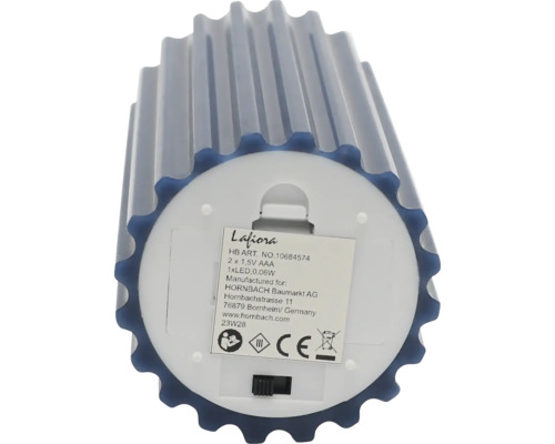 Lafiora LED-Kerze mit Batterieschalter an der Unterseite