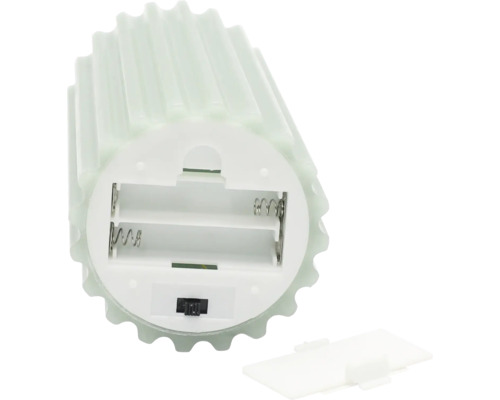 Batteriefach einer LED-Kerze