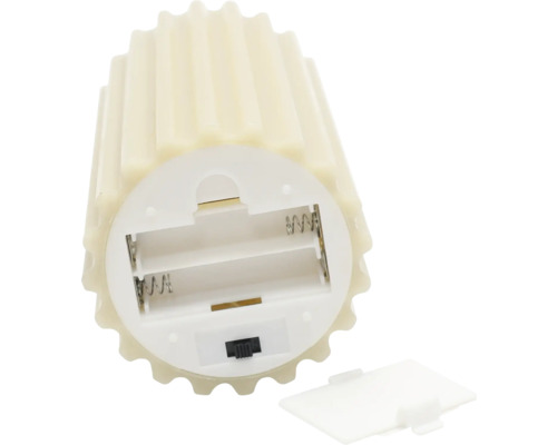 Batteriefach einer LED-Kerze