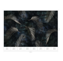 Fototapete mit Palmenmuster, 400x270 cm