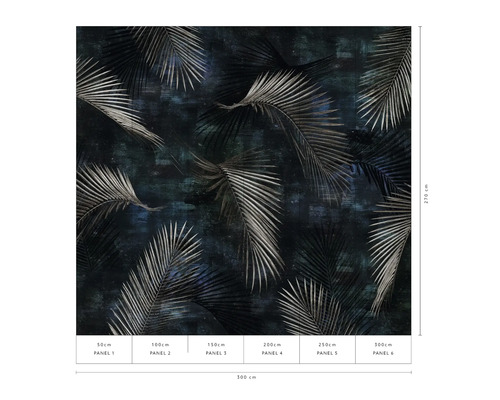Fototapete mit Palmenmuster, 300 mal 270 Zentimeter
