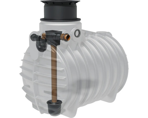 Regenwassertank mit Filtereinsatz zur Regenwassernutzung