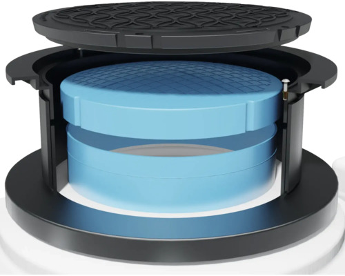 Drainage-Revisionsschacht mit abnehmbarem Deckel