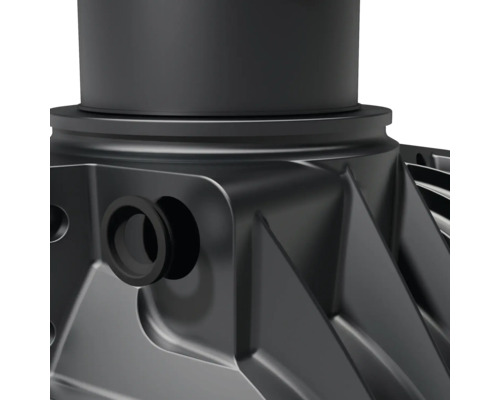 Detailansicht eines unterirdischen Tanks aus Kunststoff