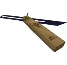 Verstellbarer Winkelmesser mit Holzgriff und Metallschiene