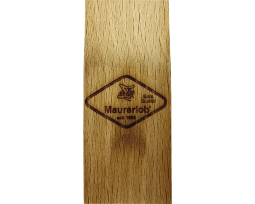 Maurerlob Logo auf Holzgriff