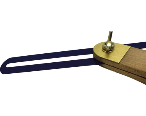 Winkelmesser mit Holzgriff und Feststellschraube