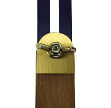 Winkelmesser aus Holz und Metall mit Feststellschraube