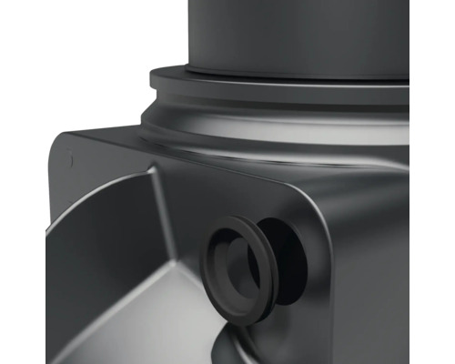 Detailansicht eines Gullydeckels mit Dichtung