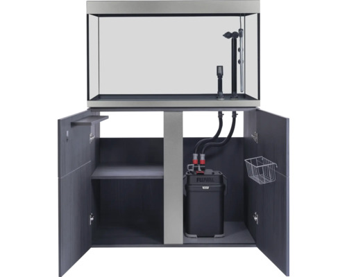 Aquarium Kombination mit Unterschrank und Außenfilter