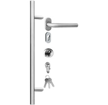 Haustür Aluminium/PVC Smart A400 2.0 RC2 anthrazit 1000 x 2100 mm Rechts inkl. Beschlagset, Stangengriff, Profilzylinder inkl. 3 Schlüssel