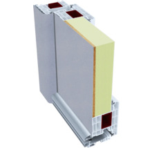 Haustür Aluminium/PVC Smart A400 2.0 RC2 grau 1000 x 2100 Rechts inkl. Beschlagset,Stangengriff,Profilzylinder inkl. 3 Schlüssel