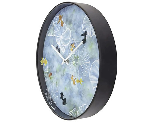 Wanduhr mit Fischmotiven für das Wohnzimmer