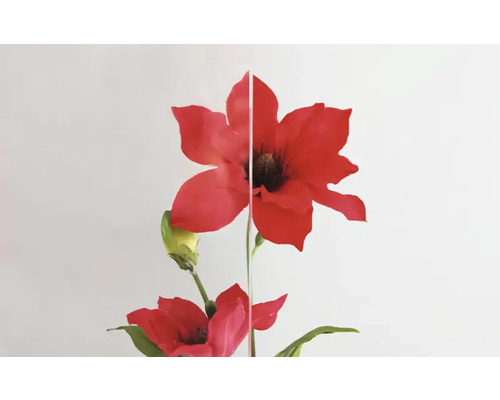 Dekorative Kunstblume mit roten Blüten