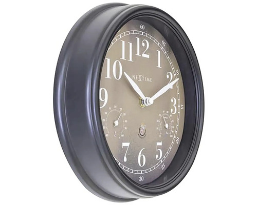 Wanduhr mit Thermometer und Hygrometer