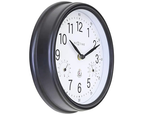 Wanduhr mit Thermometer und Hygrometer