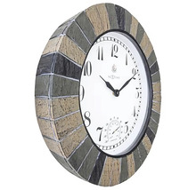 Wanduhr mit Thermometer