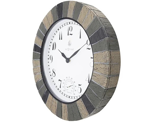 Wanduhr mit Thermometer für den Aussenbereich