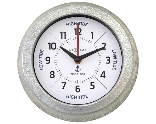Nextime Tide Clock Gezeitenuhr mit Metallrahmen