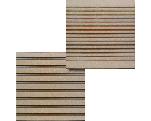 Terrassendiele aus Holzverbundstoff mit geriffelter Oberfläche