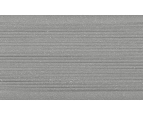 Graue Wandfliese mit gerillter Oberfläche
