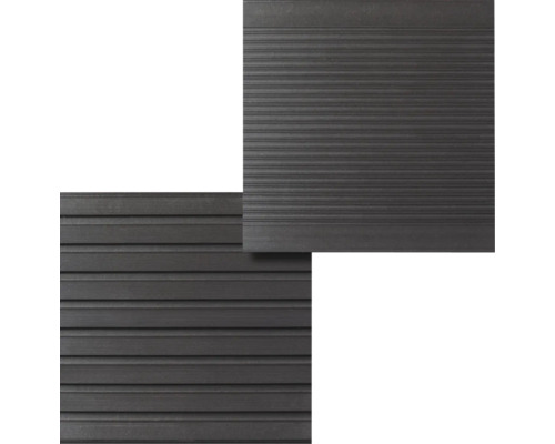 Terrassendielen aus geriffeltem Kunststoff