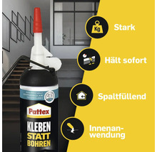 Pattex Montagekleber Kleben statt Bohren weiß 133 g-thumb-5 Pattex Montagekleber Kleben statt Bohren weiß 133 g-thumb-5