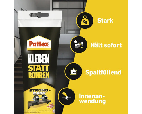 Pattex Kleben statt Bohren Montagekleber Tube